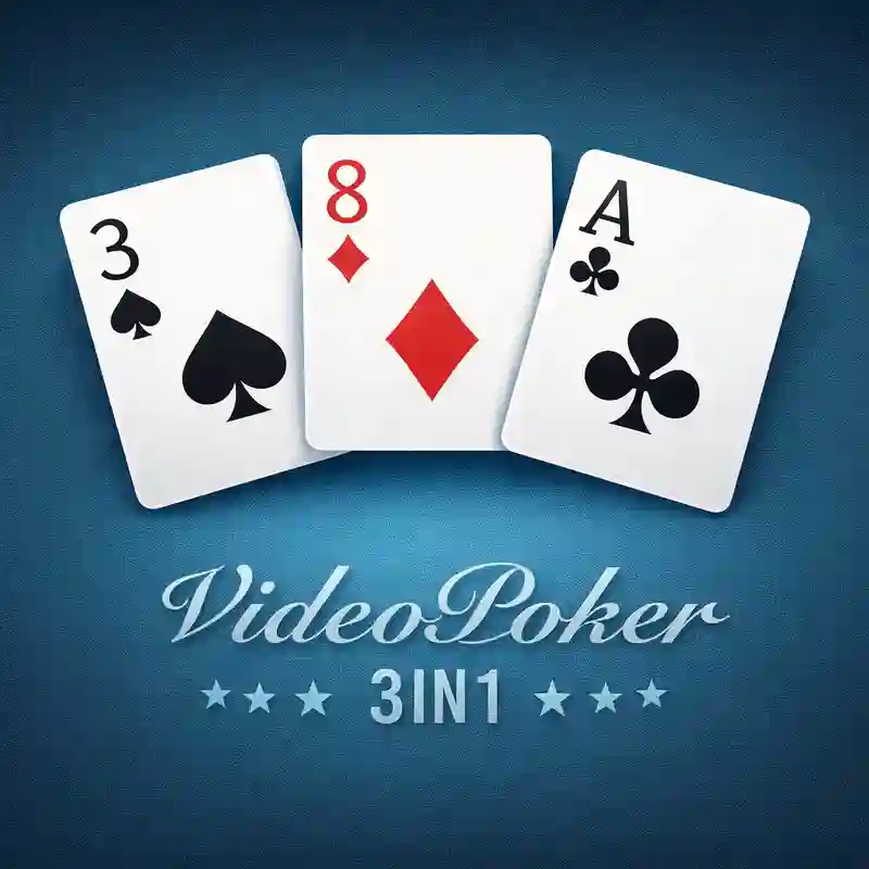 Videopoker 3in1 casino game interface
